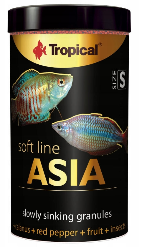 TROPICAL Soft Line Asia S 125g/250ml pokarm dla ryb pałeczki STICKS ASIA