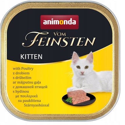 Mokra Karma dla Kociąt Animonda Vom Feinsten Kitten z drobiem 100g