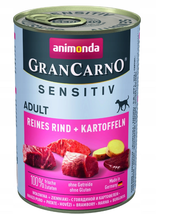 Mokra karma dla psa animonda Grancarno Sensitiv wołowina ziemniak 400g