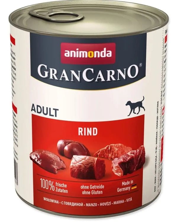 Karma mokra dla psa Animonda GranCarno Adult Wołowina 800g