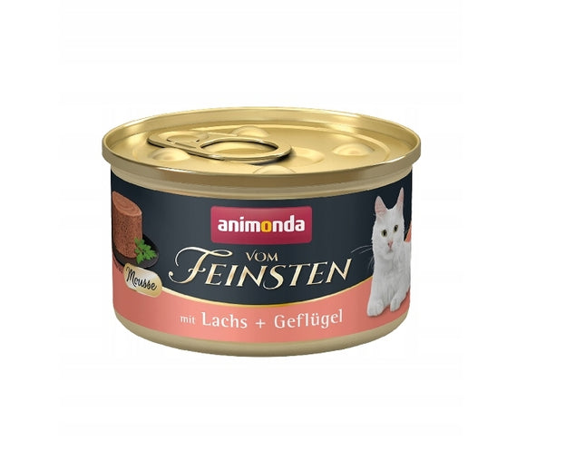 Animonda Vom Feinsten Mus 85g mokra karma dla kota z łososiem i drobiem