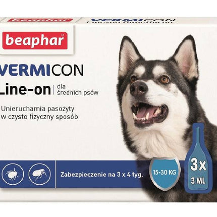 Krople na pchły pasożyty Beaphar Vermicon Dog M