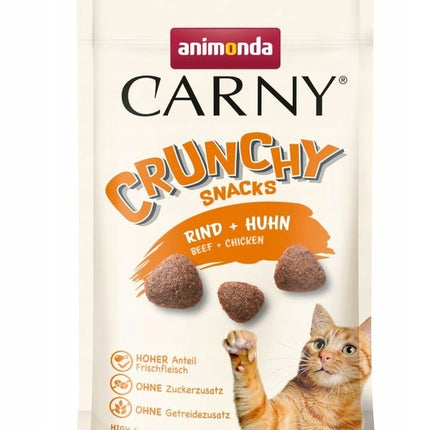 Animonda Carny Adult Crunchy WOŁOWINA + KURCZAK przysmak dla kota 50g