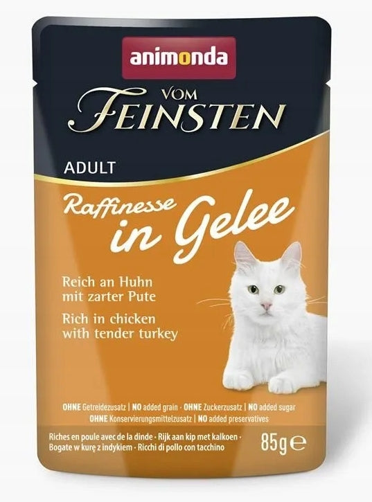 Karma mokra dla kota ANIMONDA Vom Feinsten Raffinesse kurczak indyk 85g