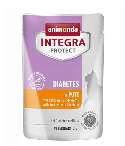 Animonda KOT Integra Protect Diabetes saszetka 85g - Indyk (cukrzyca)