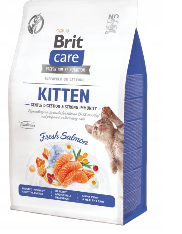 Karma sucha Brit Care Kitten Gentle Digestion & Strong Immunity łosoś 400g