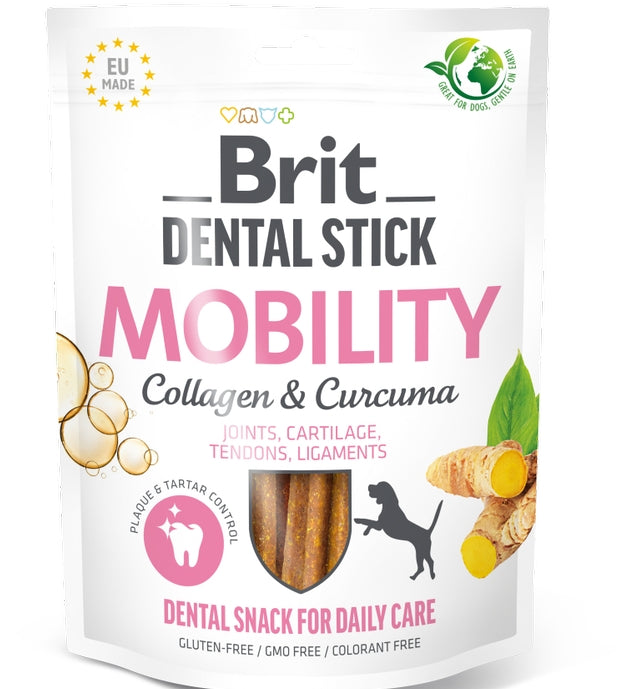 Przysmak dla psa BRIT Dental Stick Mobility Collagen&Curcuma 251 g
