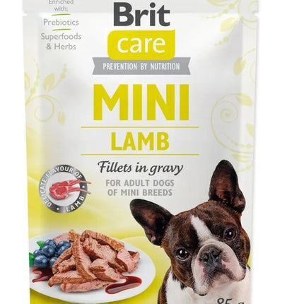 Karma mokra dla psa saszetka JAGNIĘCINA bezzbożowa BRIT CARE MINI Lamb 85g