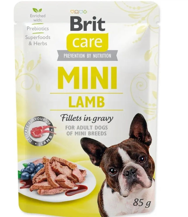 Karma mokra dla psa saszetka JAGNIĘCINA bezzbożowa BRIT CARE MINI Lamb 85g