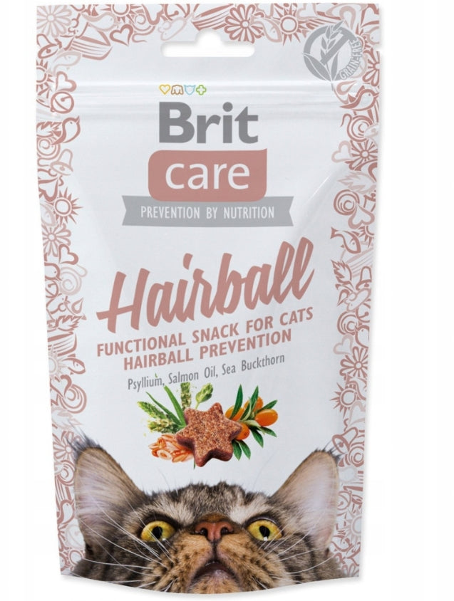 BRIT Care Snack Hairball Przysmak dla kotów odkłaczający 50g