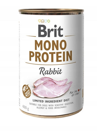 Brit Mono Protein Rabbit 400g Mokra karma monobiałkowa dla psa