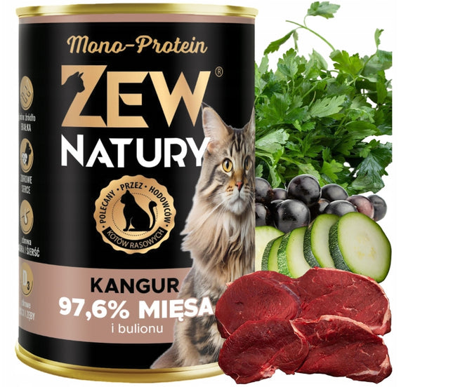 Mokra Karma Dla Kota Mono-Protein Kangur Puszka 400g Zew Natury
