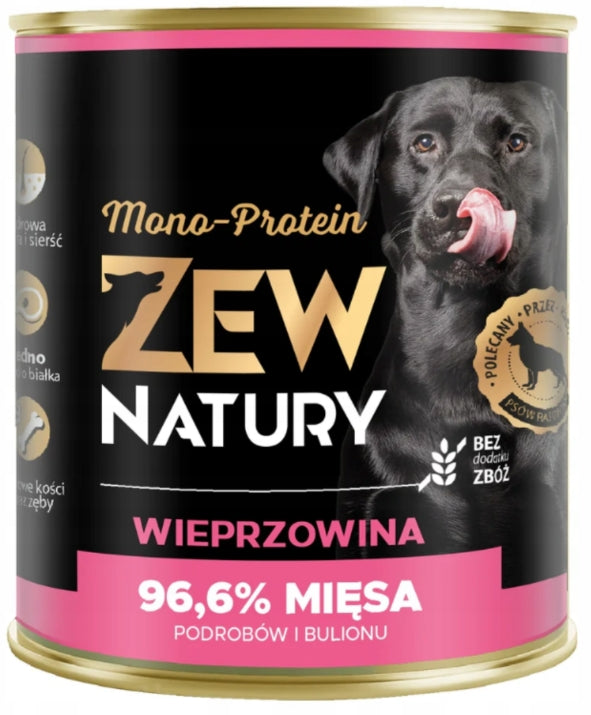Mokra Karma Dla Psa Wieprzowina Puszka 800g Zew Natury MONO-PROTEIN