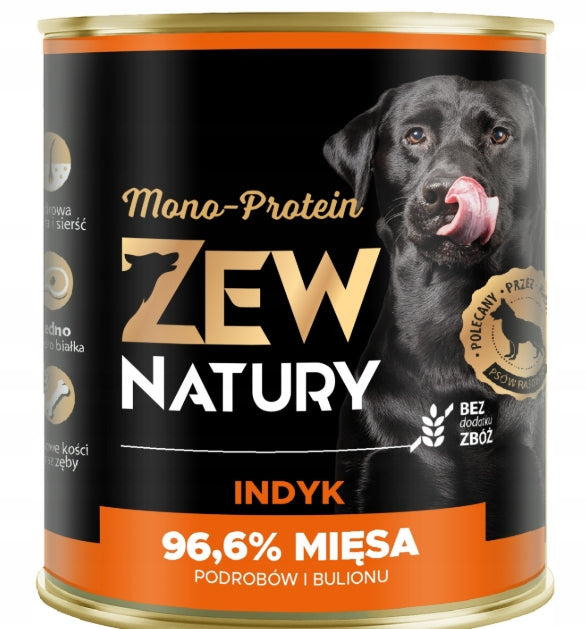 Mokra Karma Dla Psa Indyk Puszka 800g Zew Natury MONO-PROTEIN