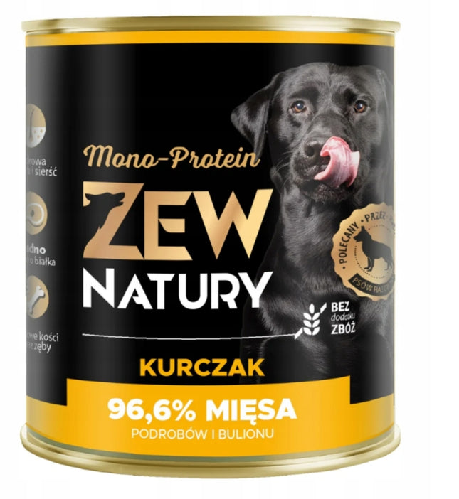 Mokra Karma Dla Psa Kurczak Puszka 800g Zew Natury MONO-PROTEIN
