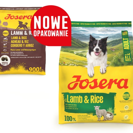 Josera Adult Lamb&Rice 900 g Monobiałkowa Karma Dla Psów z Jagnięciną