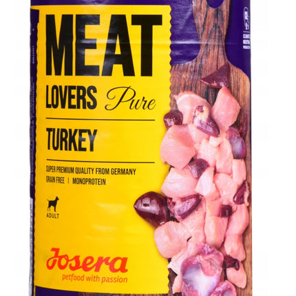 Josera Meat Lovers Pure Indyk 400g Monobiałkowa Mokra Karma Dla Psów
