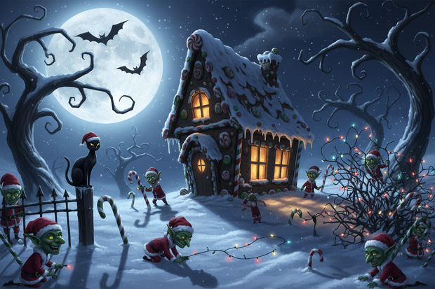 some funny dark chrismas night