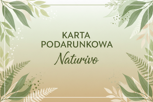 Wygeneruj kartę podarunkową z logiem naturivo po polsku